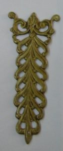 108F brass ornament mm. 105x45