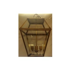 grande lanterna in ottone a 4 luci da esterno - large brass lantern with 4 lights