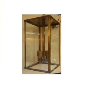 lanterna di linea moderna in ottone - modern line lantern in brass