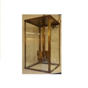 lanterna di linea moderna in ottone - modern line lantern in brass