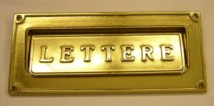 E037 letter plate mm. 132 x 304