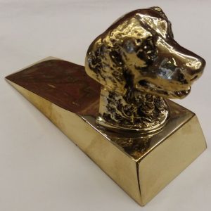 fermaporte -wedge door stop with dog