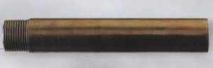 R037C extension pipe in burnished brass - connection 1/2" cm 18