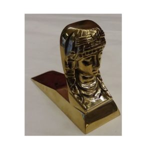 X030 sfinge fermaporta solid brass doorstop-