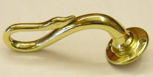 HT335 brass door handle - Image 2