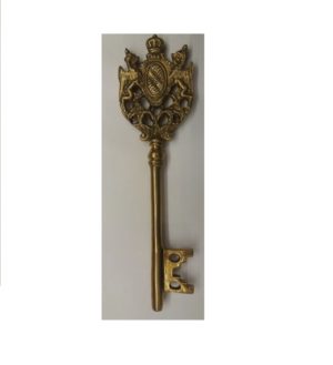 X042 chiave - decorative handcrafted brass key