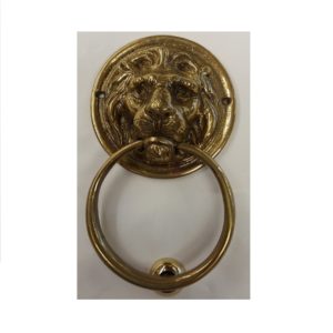 battente leone con anello - lion knocker