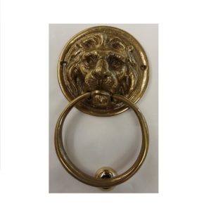 battente leone con anello - lion knocker