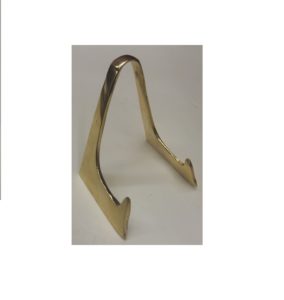 reggipiatto in ottone per piccoli oggetti - brass exhibitor high cm. 7