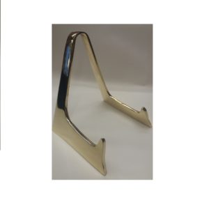 reggipiatto in ottone per piattini - brass exhibitor cm high. 11