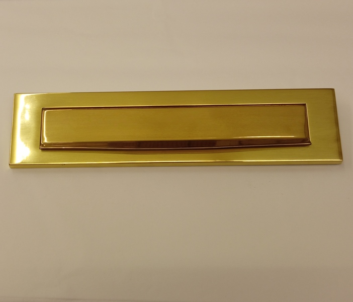 buca per lettere in ottone - brass letterbox