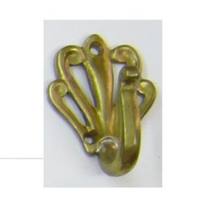 N236 gancio a riccioli - brass perforated hook