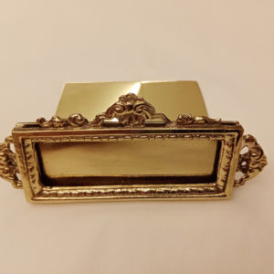 espositore porta targhette - brass plate holder display