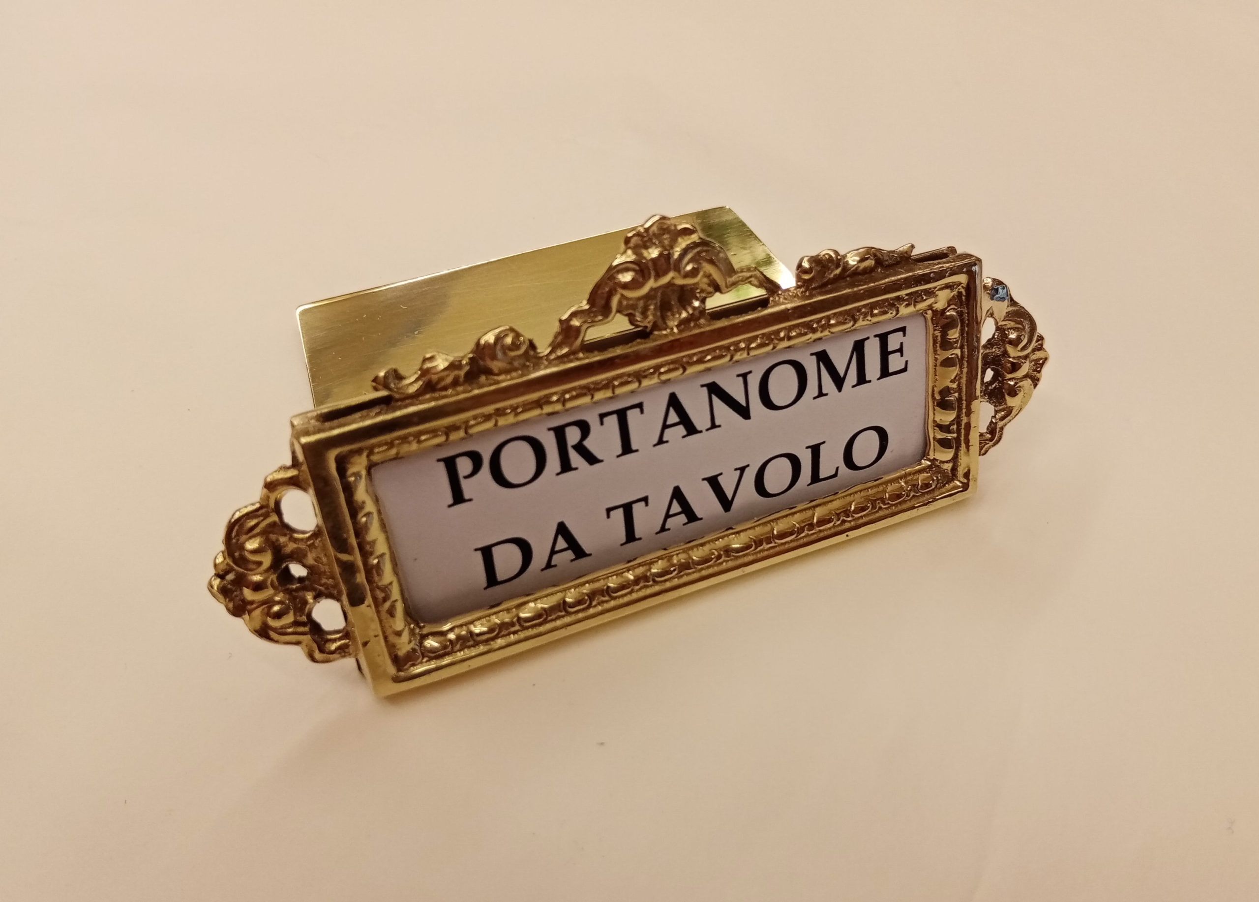 espositore porta targhette in ottone - G014 - Fratelli Pinci