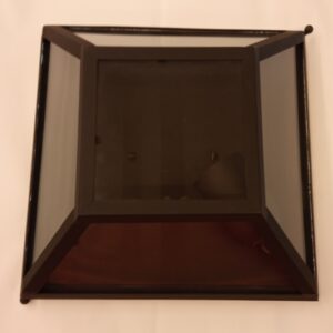 plafoniera in ottone nero - small ceiling lamp in black brass