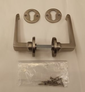 HT212 coppia di maniglie da porta in nichel - immagine 4
