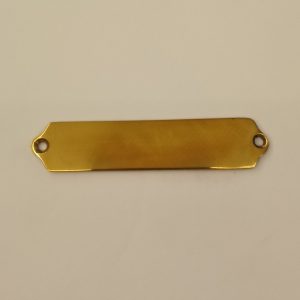 targhetta di ottone - brass name tag