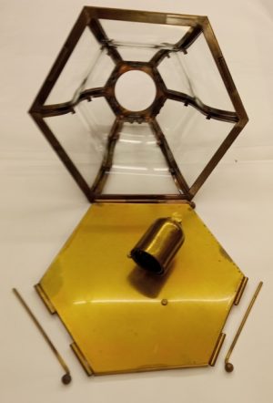 plafoniera con vetri curvi - B015 - immagine 3