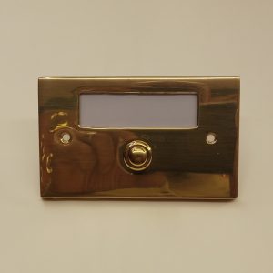 campanello da poeta con finestra - die cast brass window door bell