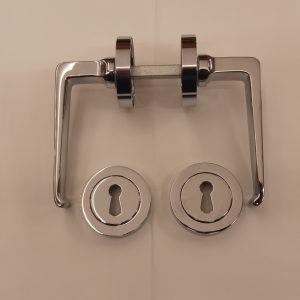 HT212-F5 coppia di maniglie in ottone cromato - immagine 4