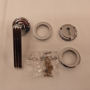 HT212-F5 coppia di maniglie in ottone cromato - immagine 3
