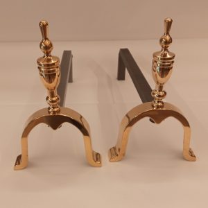 coppia di alari brucialegna - pair of woodburning andirons