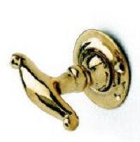 coppia di pomelli sagomati - shaped brass knob