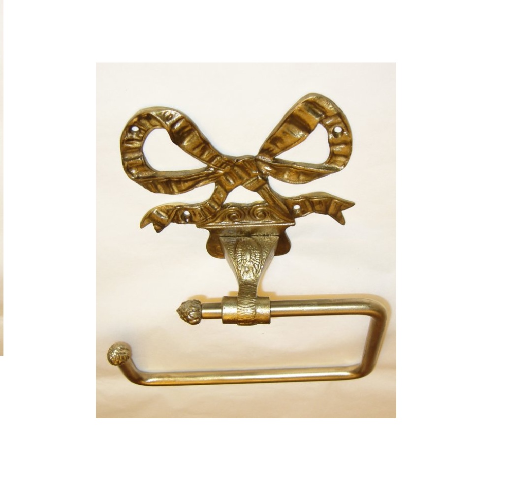 porta rotolo decorato con fiocco